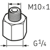 LAPN 10X1 Nipple 1/4"-M10x1